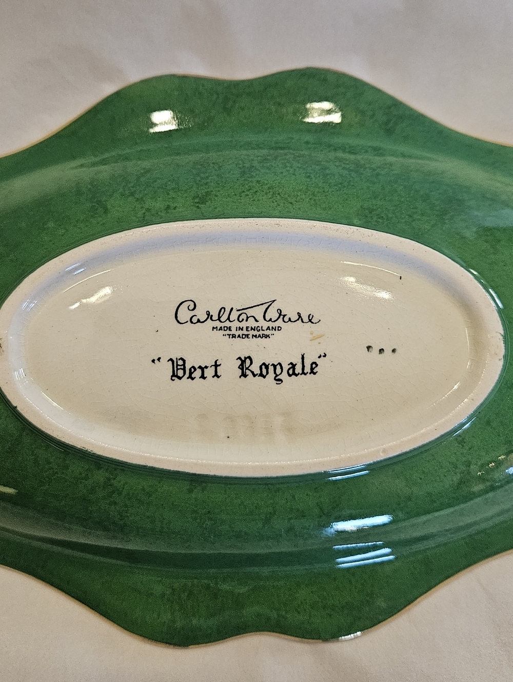 "Royal Green" Carltonware Serving/Trinket Dish - Picture 8 of 8